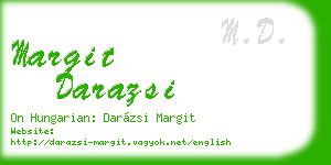 margit darazsi business card